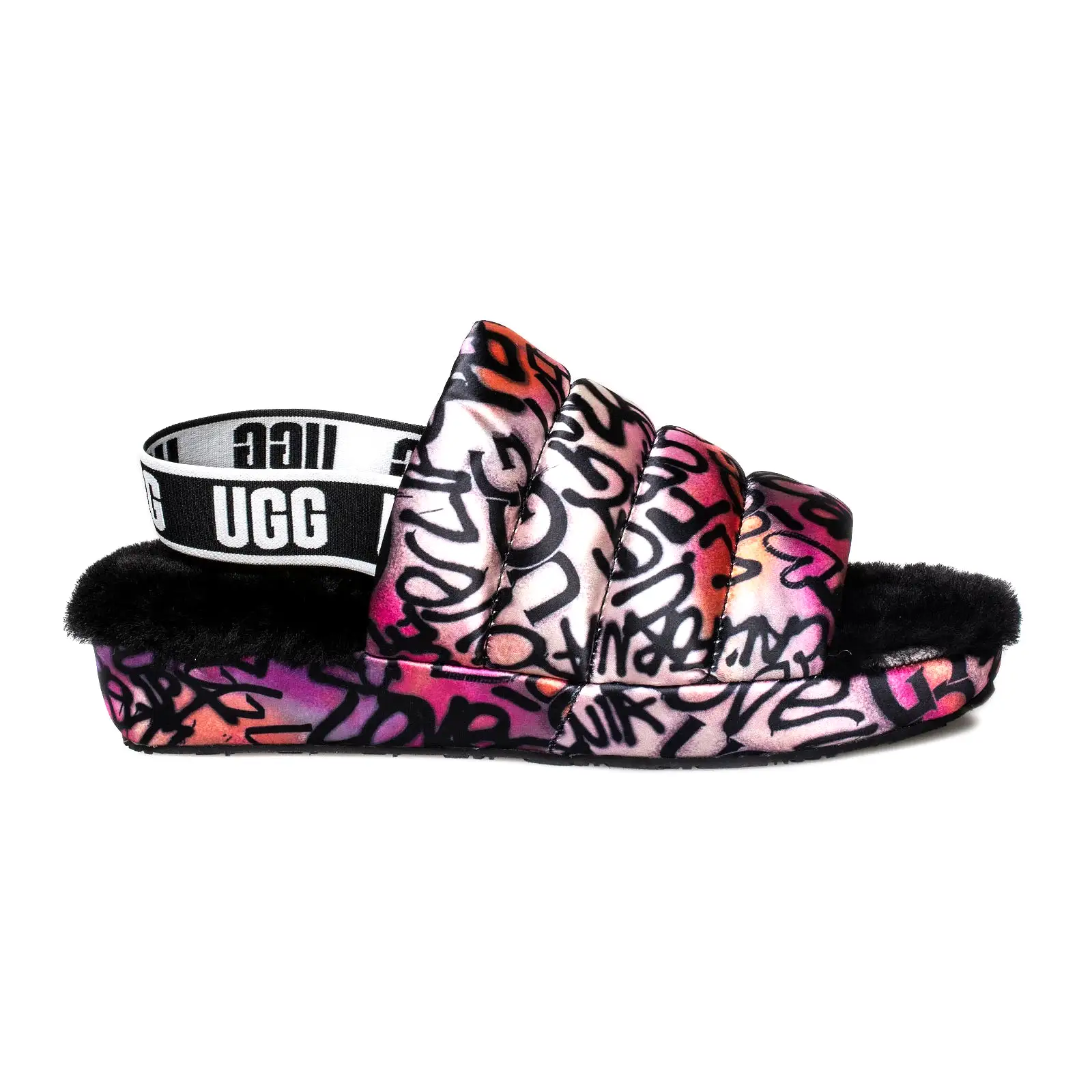 UGG Puff Yeah Pop Graffiti Multi Sandals - Women's