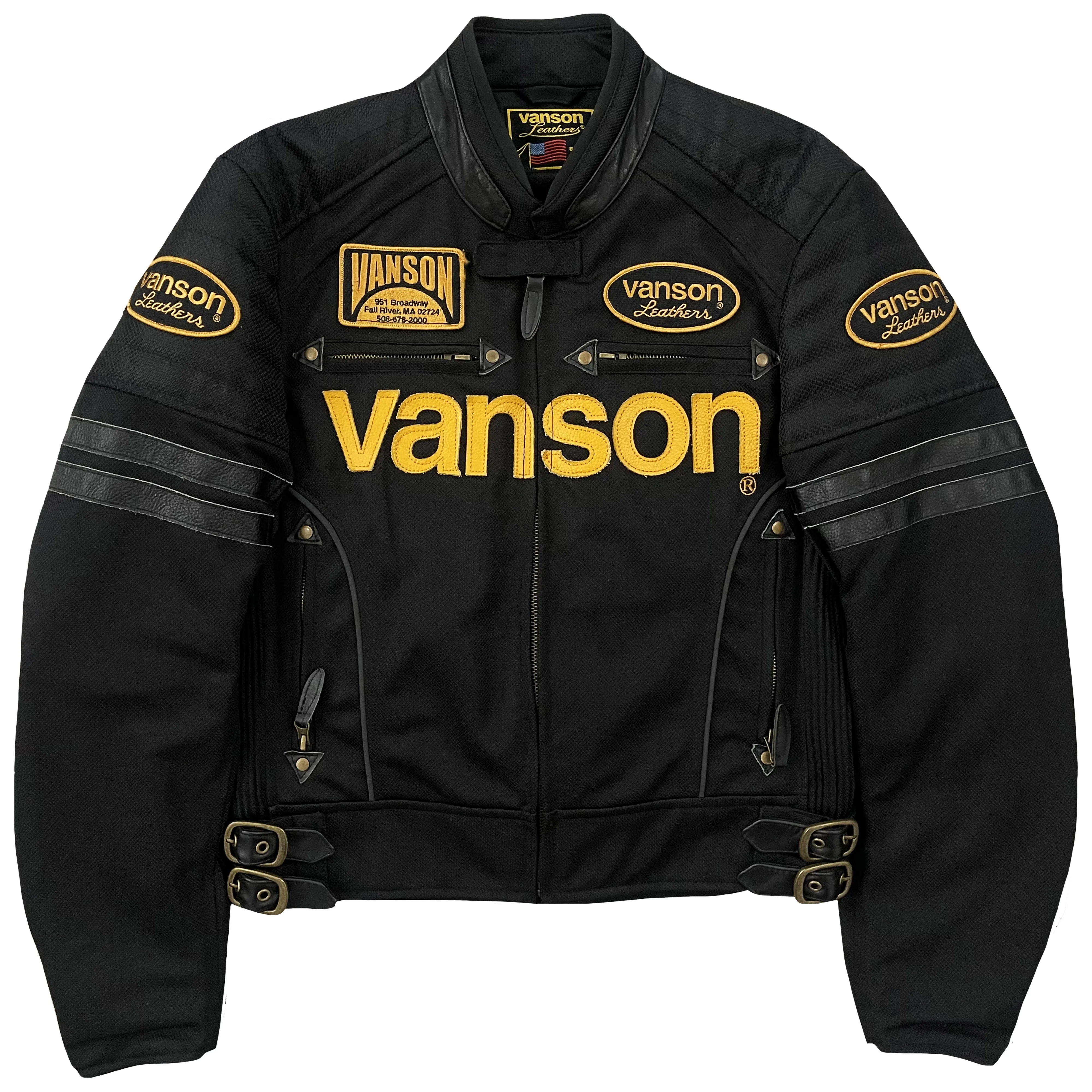 Vanson Leathers Motorcycle Mesh Racer Jacket