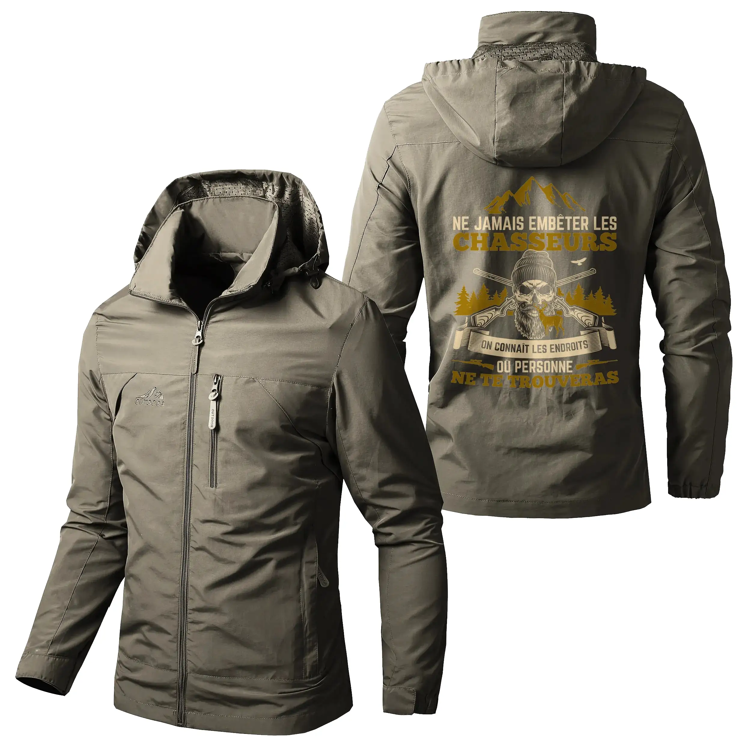 Veste Imperméable Et Coupe-Vent Chasse, Ne Jamais Embêter Les Chasseurs, Cadeau Humour Fan De Chasse - CT07092351