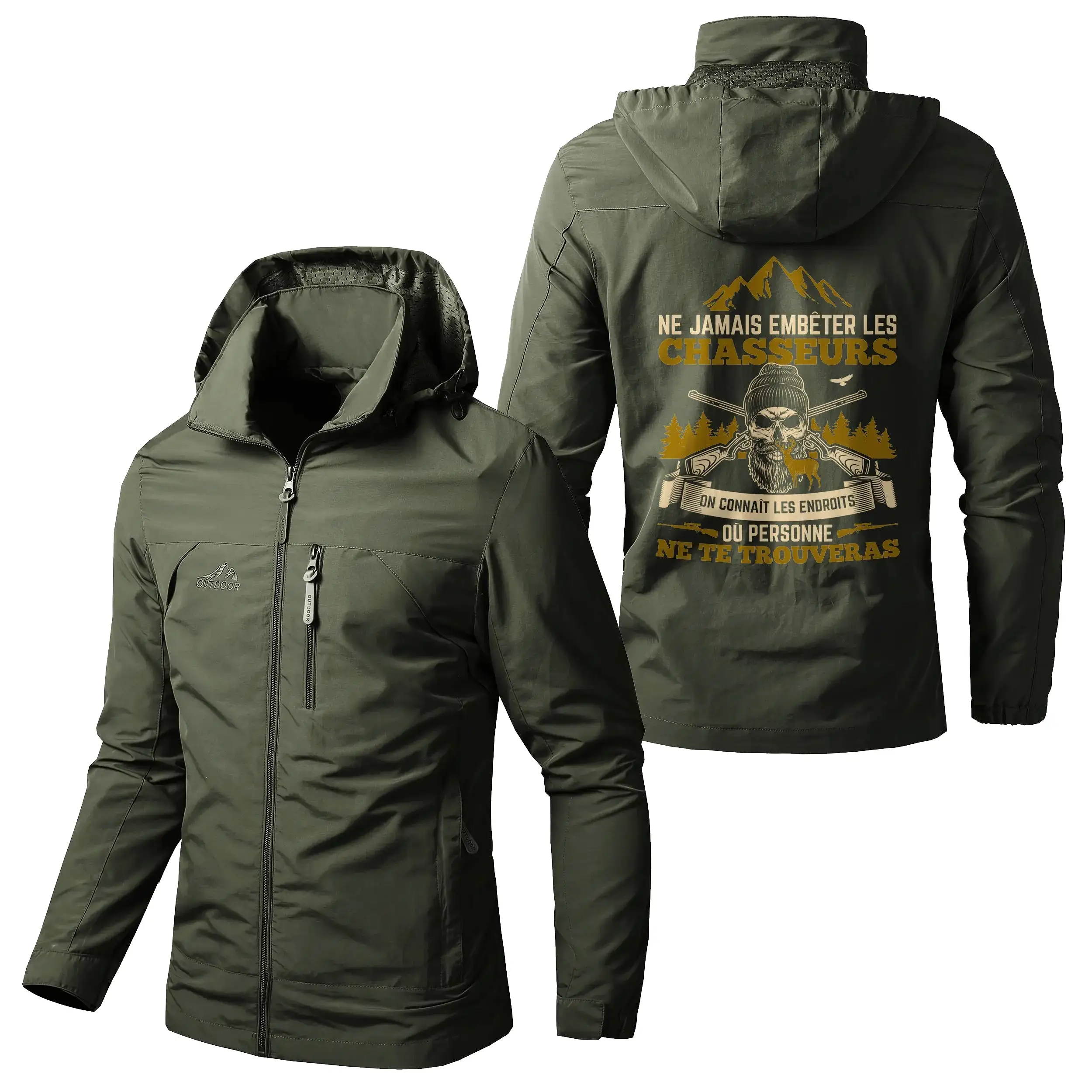 Veste Imperméable Et Coupe-Vent Chasse, Ne Jamais Embêter Les Chasseurs, Cadeau Humour Fan De Chasse - CT07092351