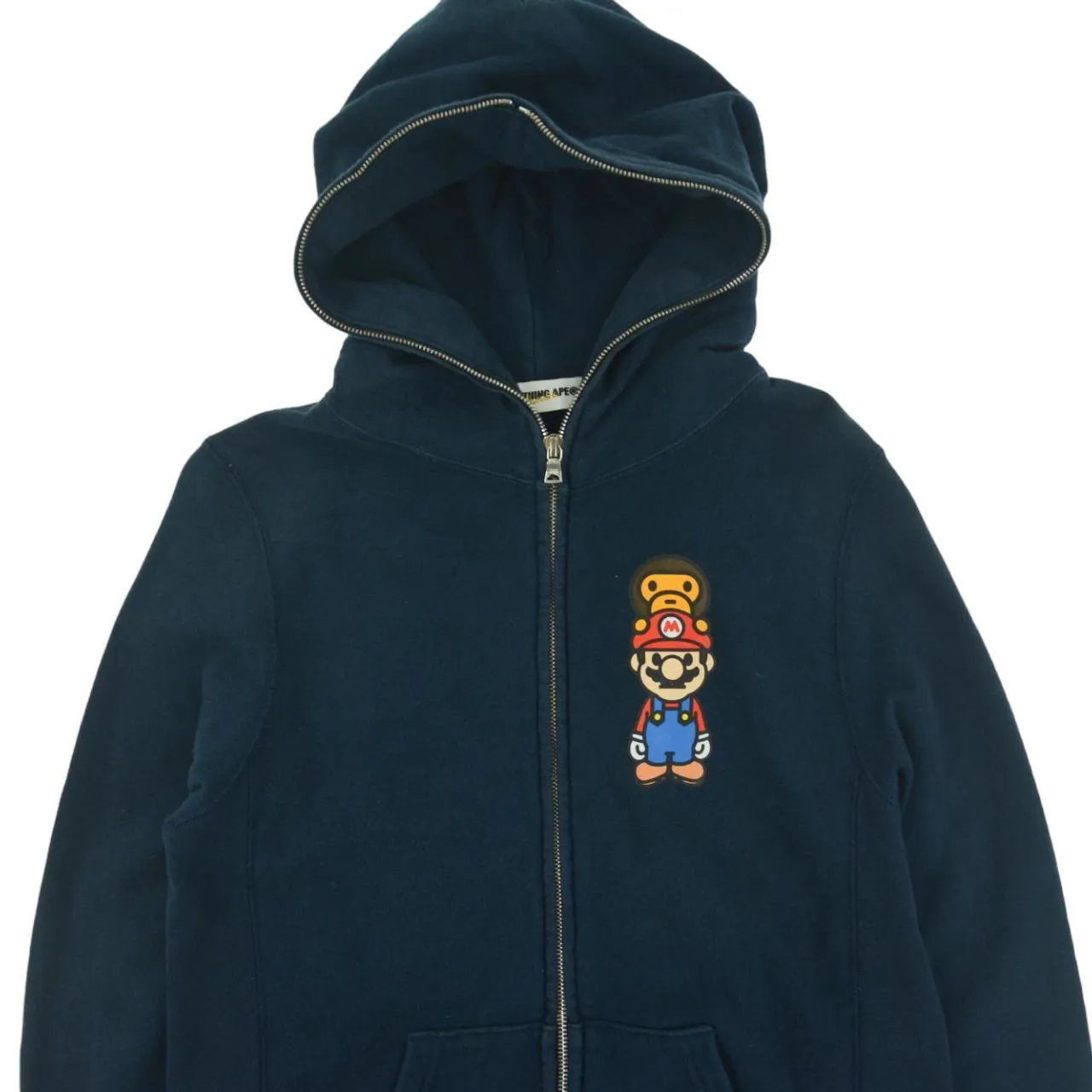 Vintage BAPE X Mario Zip Up hoodie Womans Size XS