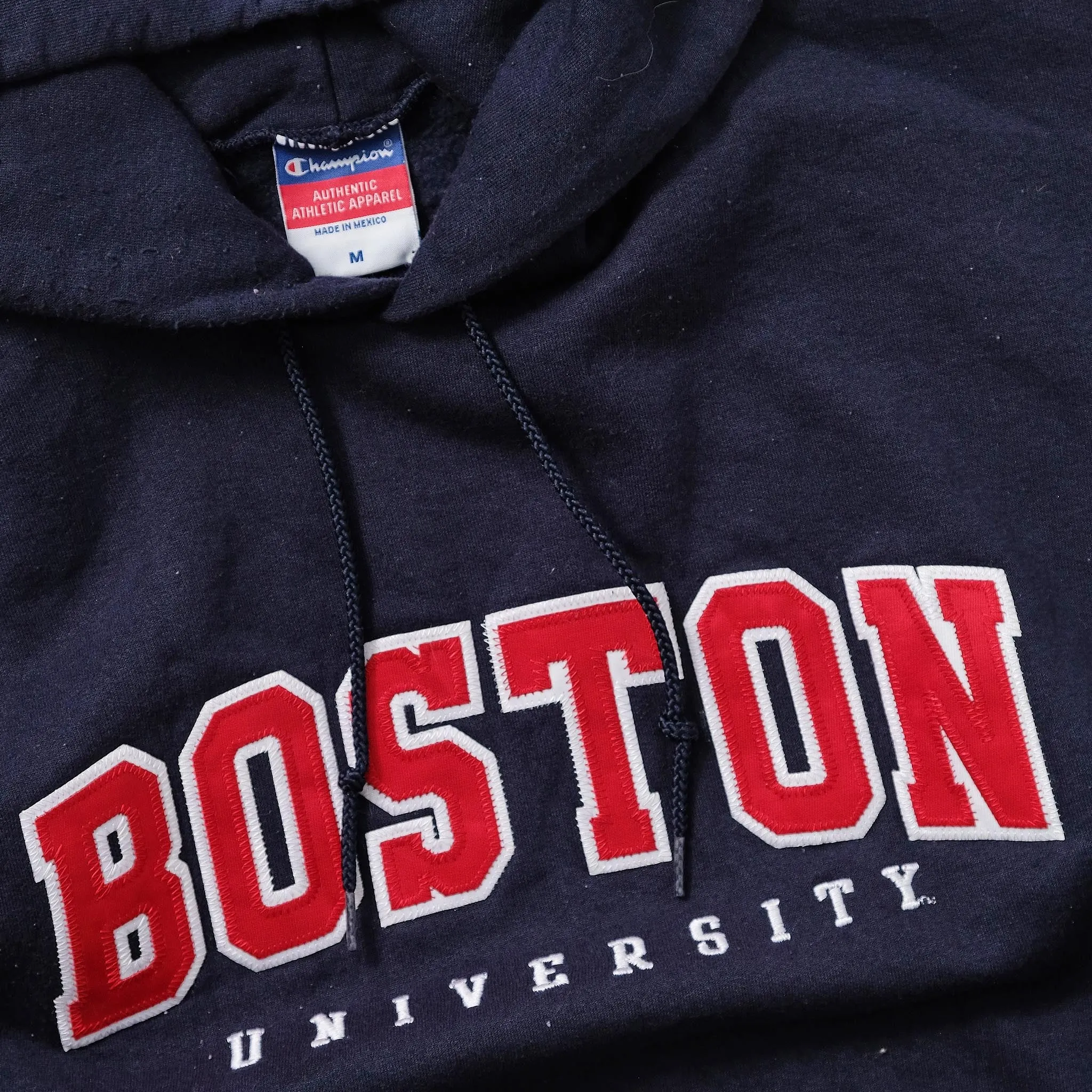 Vintage Champion Boston University Hoody Small