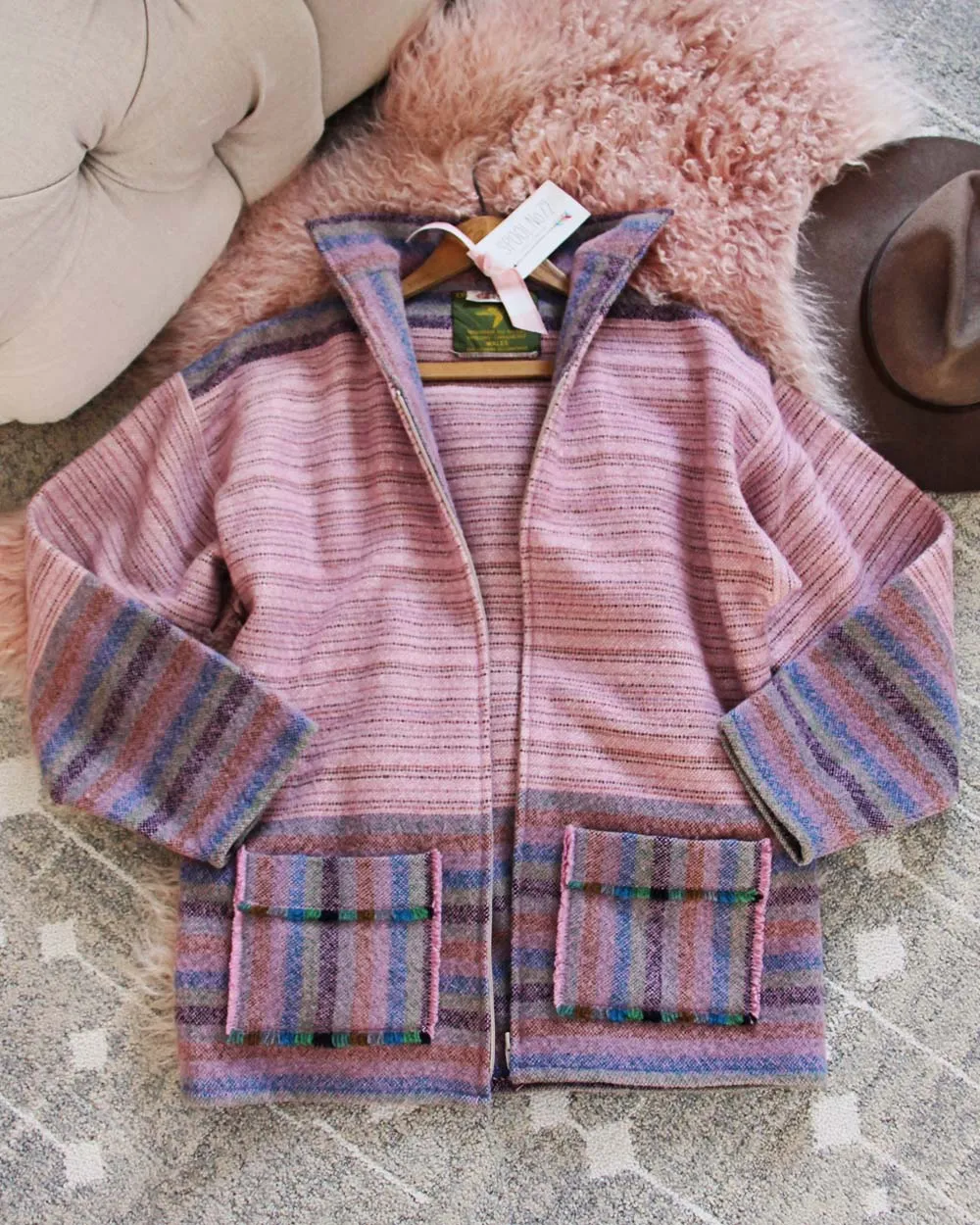 Vintage Pink Woven Jacket