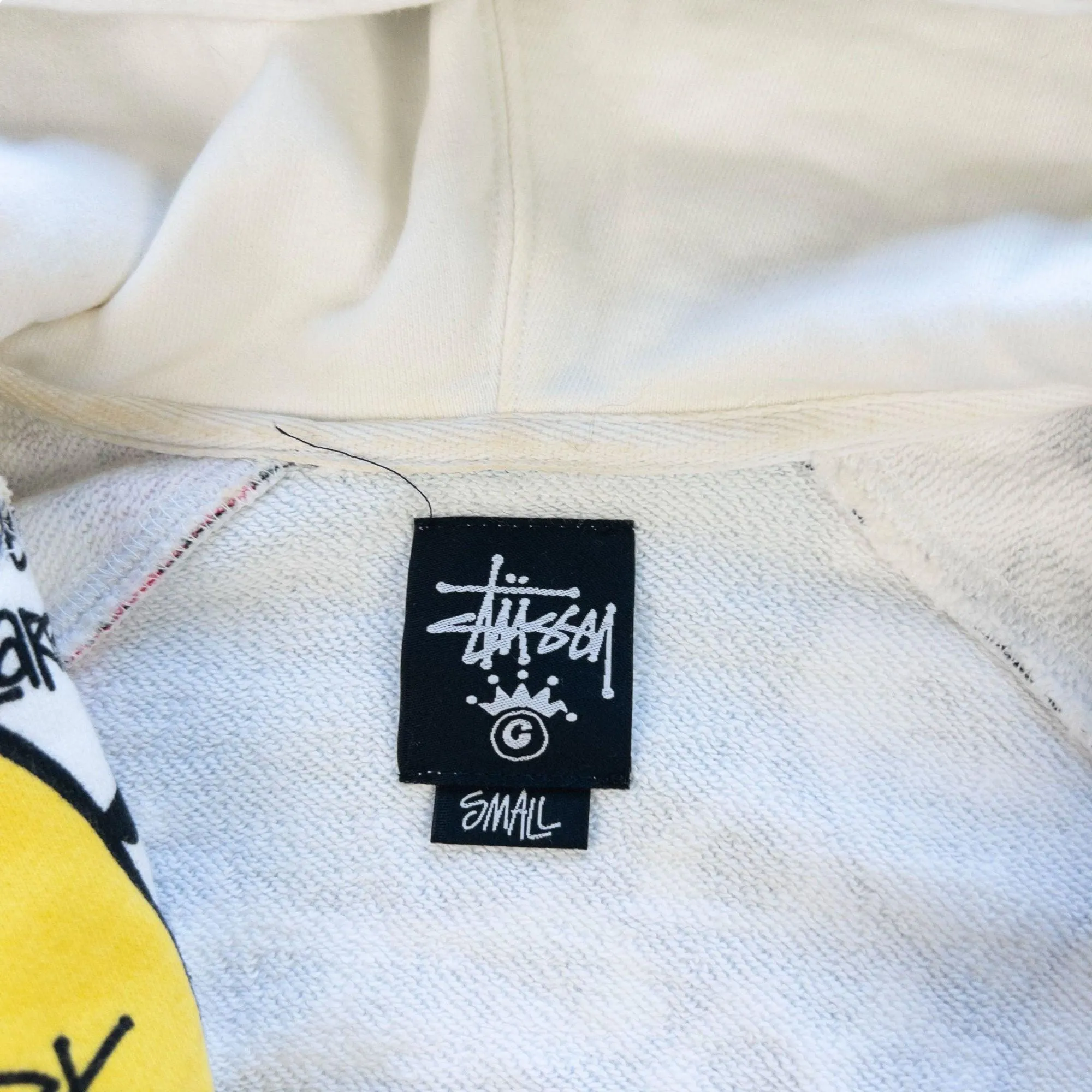 Vintage Stussy Speech Bublble Zip Up Hoodie Size S