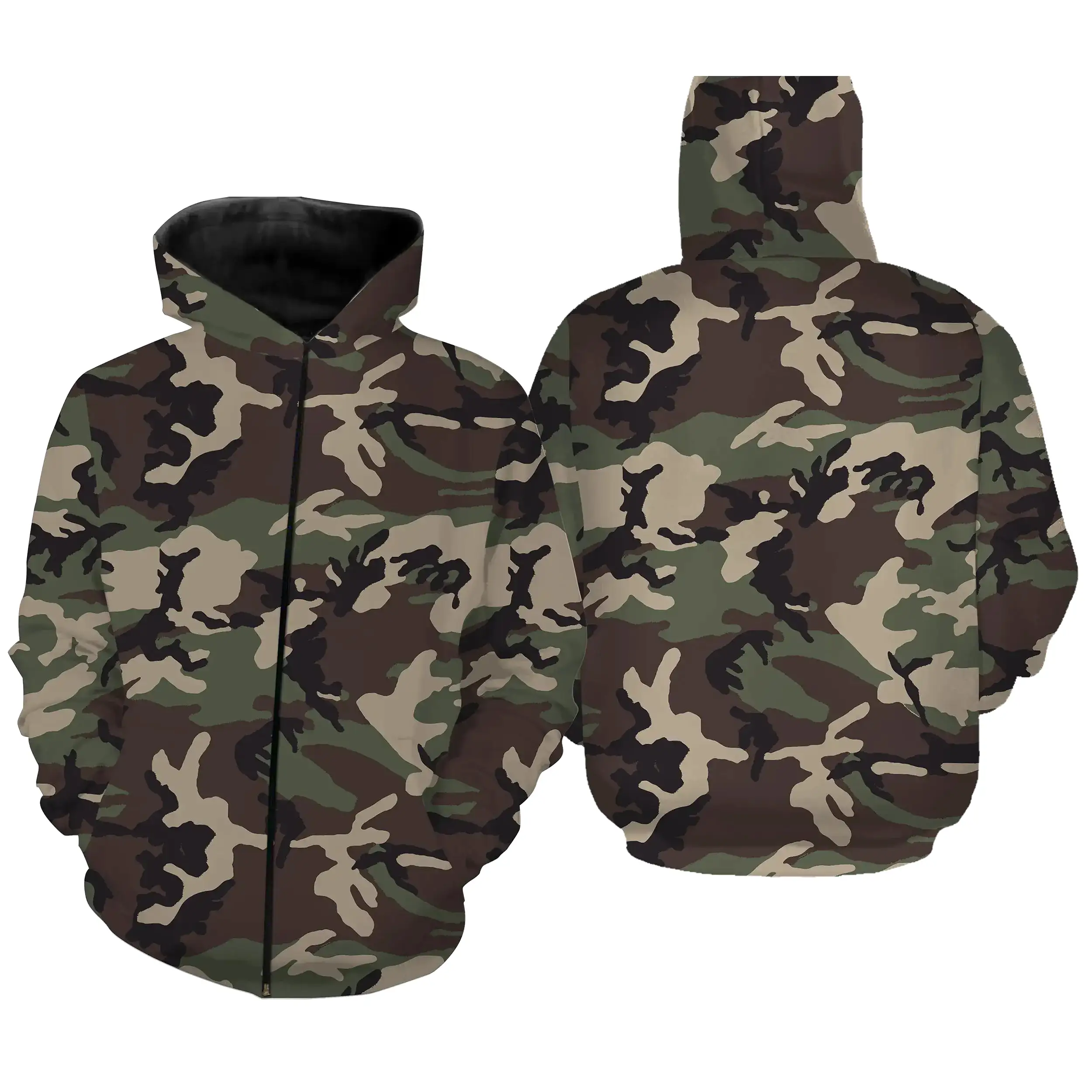 Vêtements Camouflage Pêche et Chasse, Cadeau Pêcheur, Chasseur, T-shirt Camouflage, Sweat à Capuche Anti-UV - CT06072230