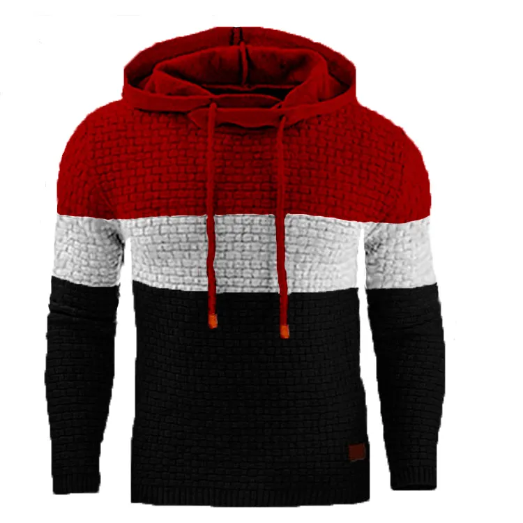 Warm Color Hooded Sweatshirt Jacket