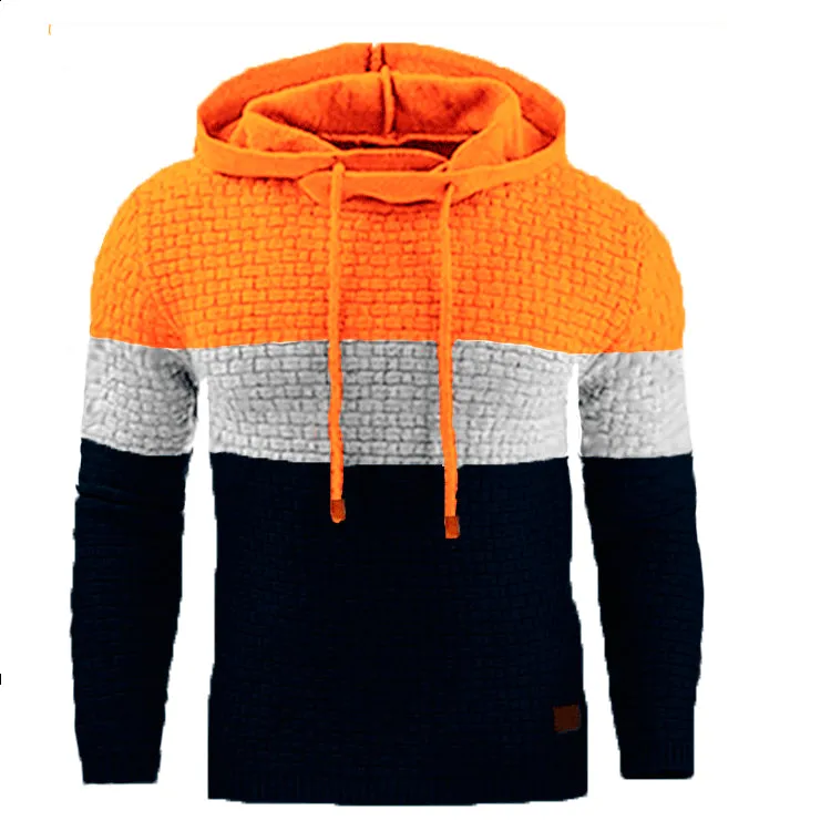 Warm Color Hooded Sweatshirt Jacket