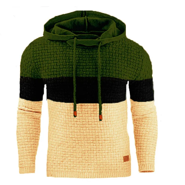 Warm Color Hooded Sweatshirt Jacket