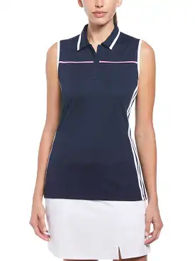 Womens Color Block Golf Polo