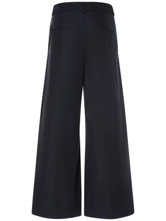 'S Max Mara   Agostin cotton pants w/ embellished belt 